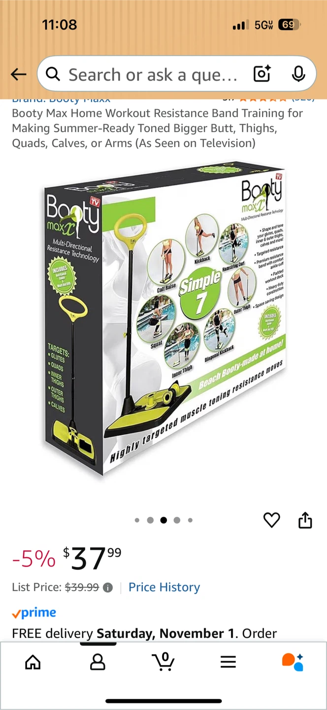 Booty Maxx Home Workout Resistance Band Training - photo 4