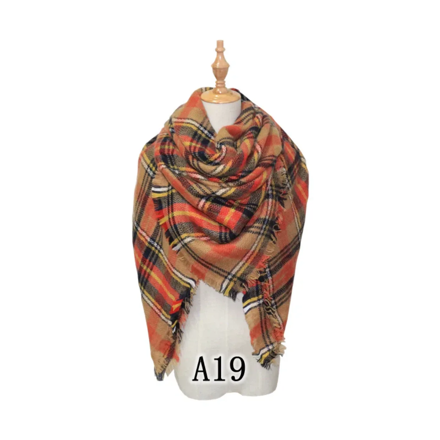 Plaid Blanket Scarf/Shawl - Warm & Stylish