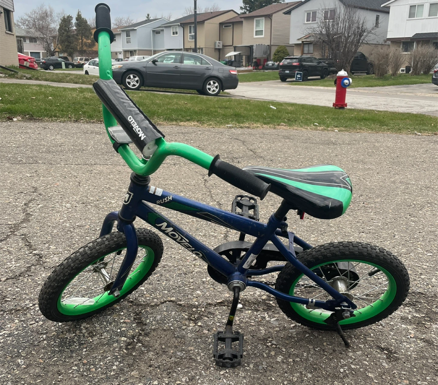 Movelo Rush Kids' Bike - Blue & Green