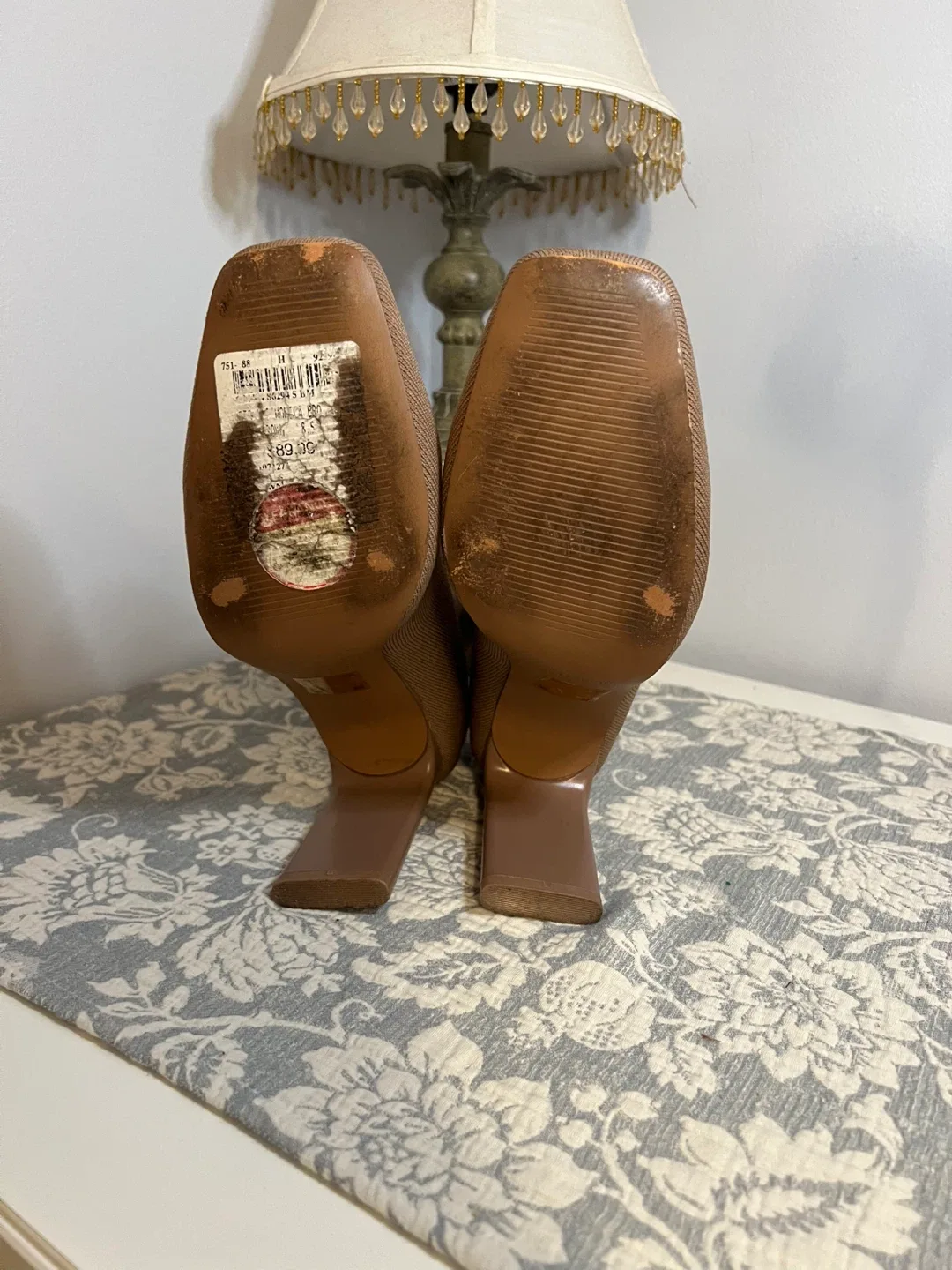 Call It Spring Beige Sock Boots - Size 8.5 image indicator(3)