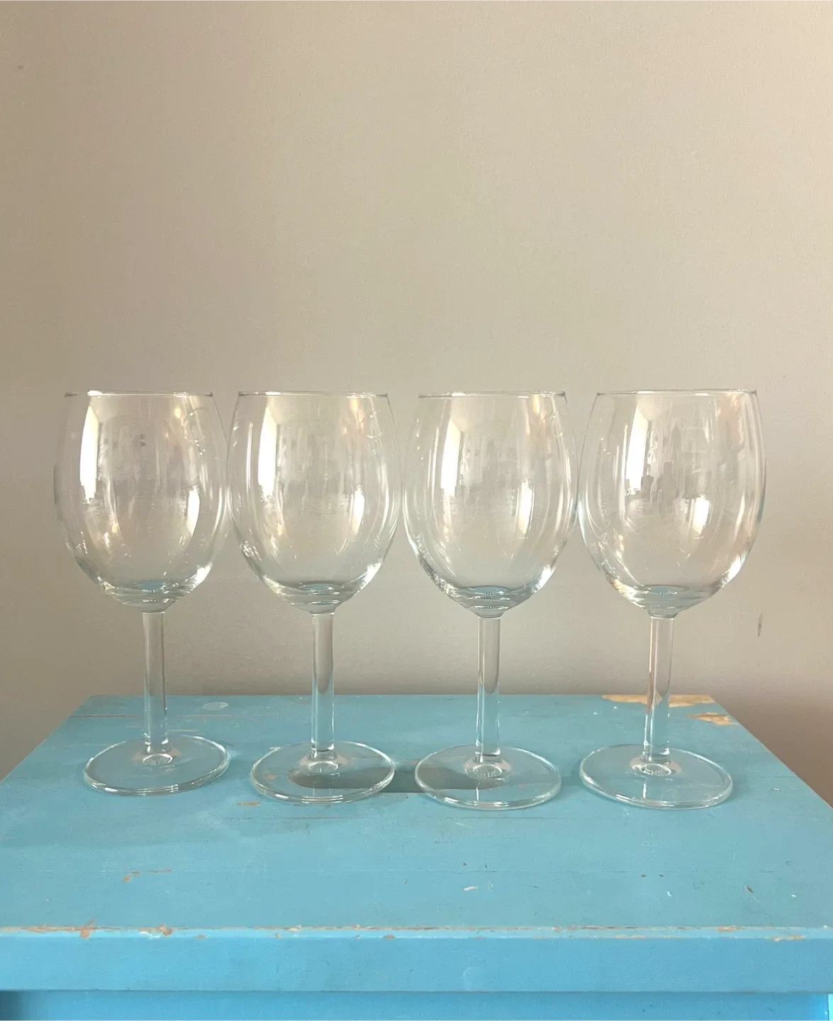 FREE - 4 wine glasses
