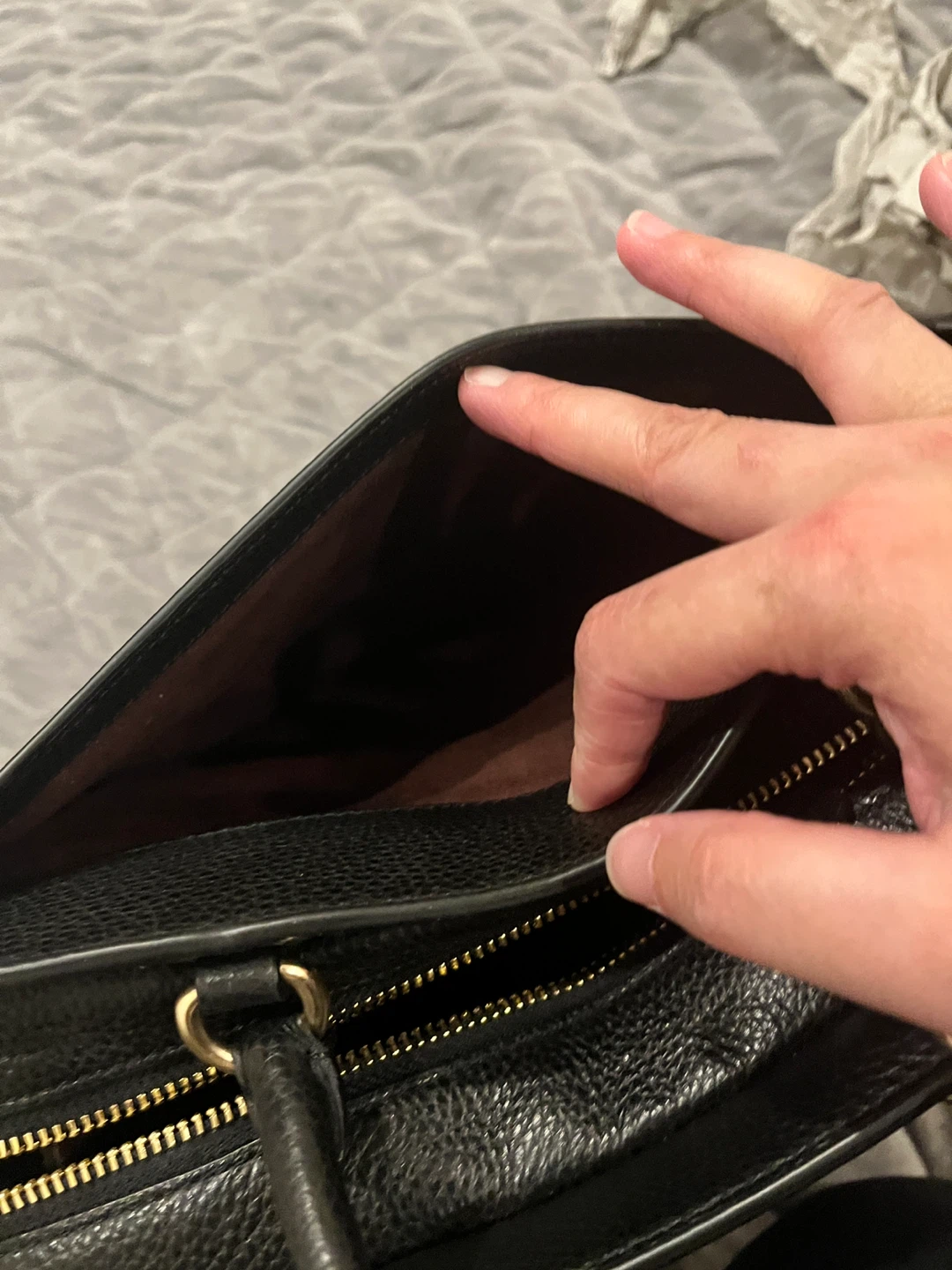 Coach Black Leather Satchel Handbag - photo 4