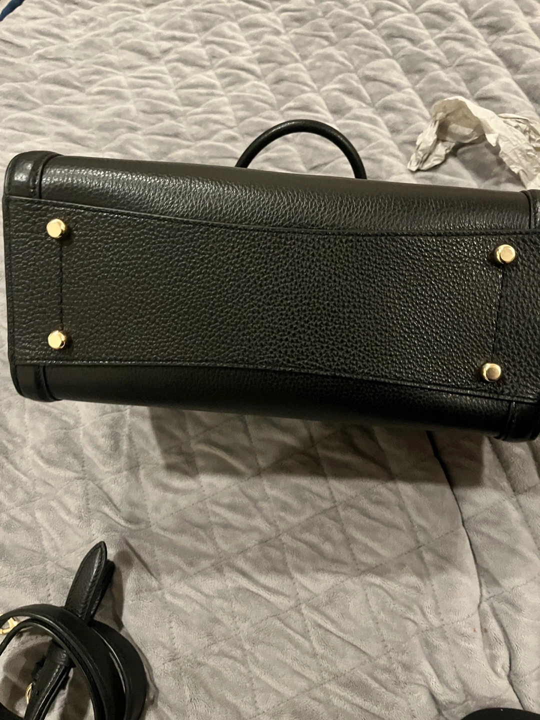 Coach Black Leather Satchel Handbag - photo 5