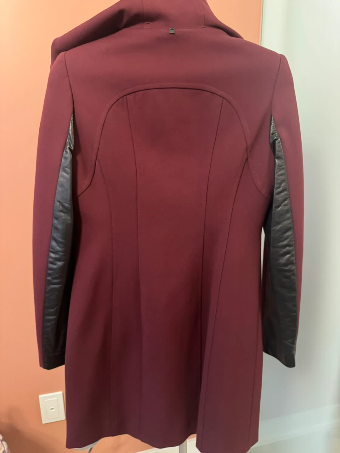 Rudsak coat (Burgundy (with black leather details) - photo 4