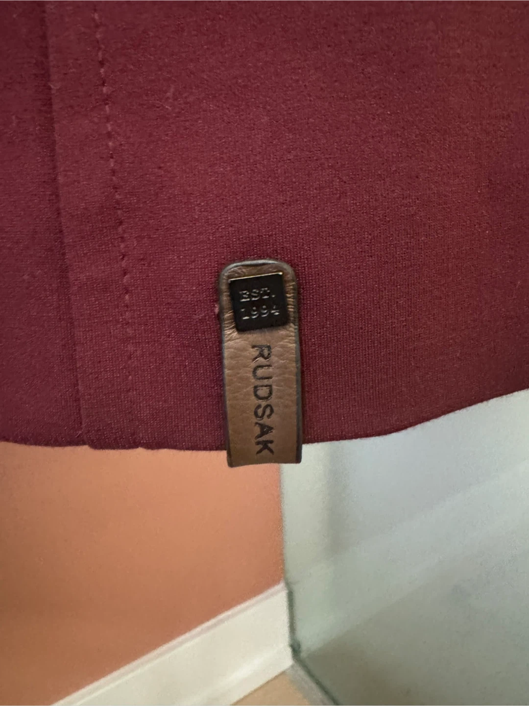Rudsak coat (Burgundy (with black leather details) - photo 3