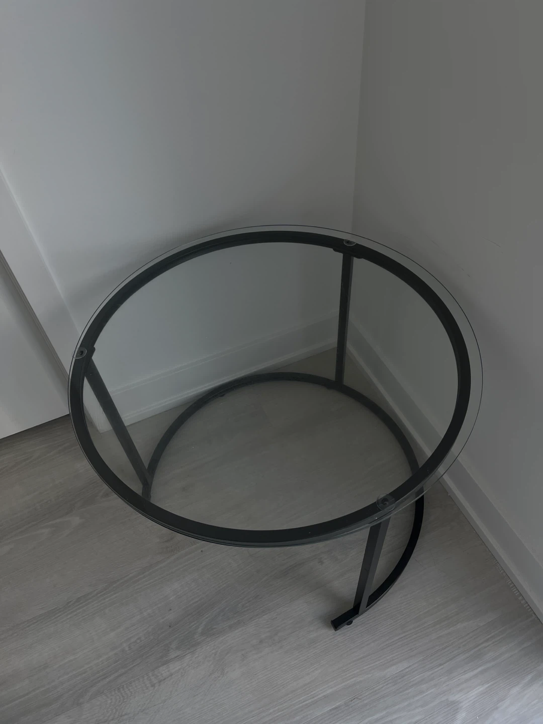 Black Glass Round Side Tables - photo 5