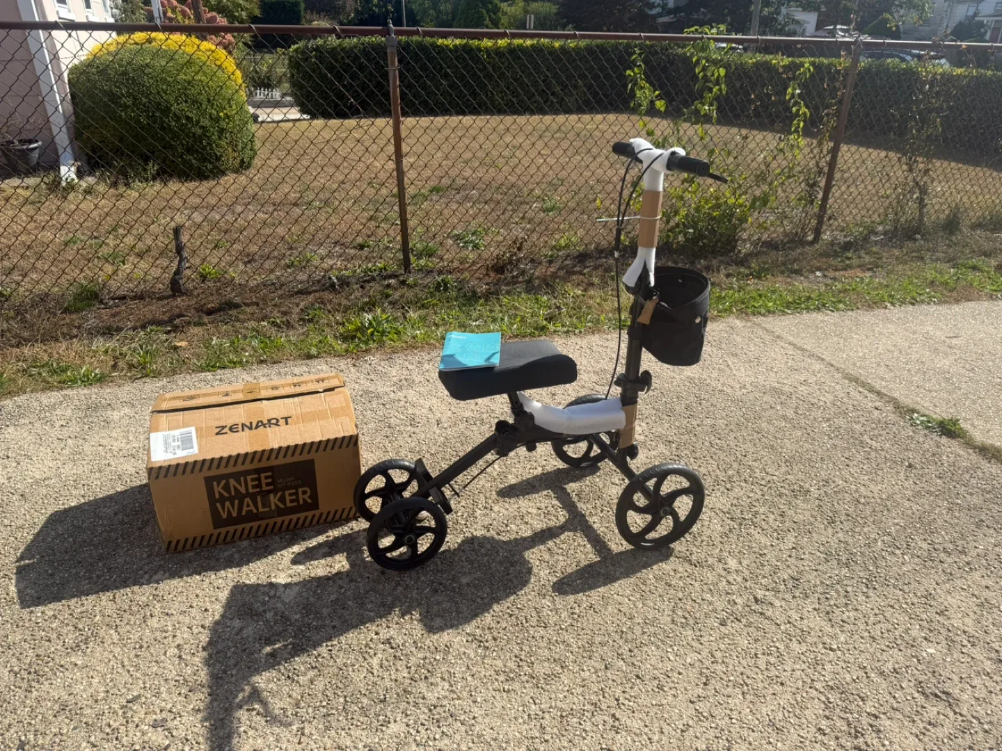 Zenart Knee Walker with Box- brand new assembly(open boxed) image indicator(3)