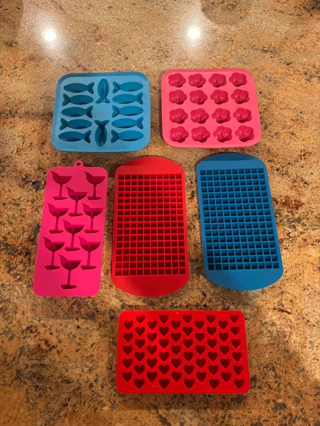 Silicone Ice Cube Trays - Fun Shapes!