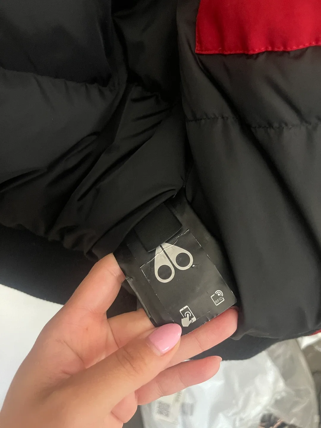 Moose Knuckles Red Bomber Jacket - Size XL image indicator(4)