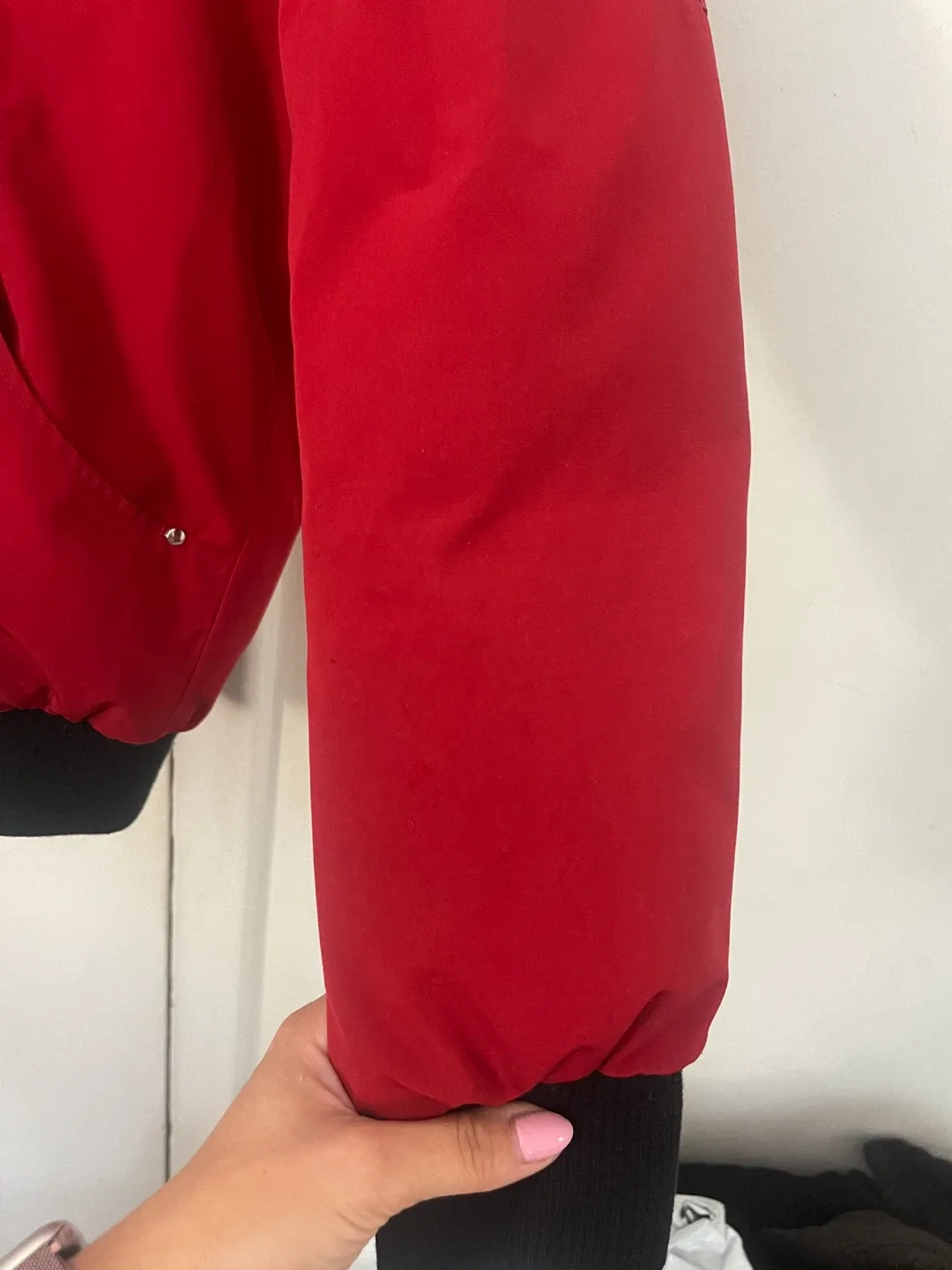 Moose Knuckles Red Bomber Jacket - Size XL image indicator(9)