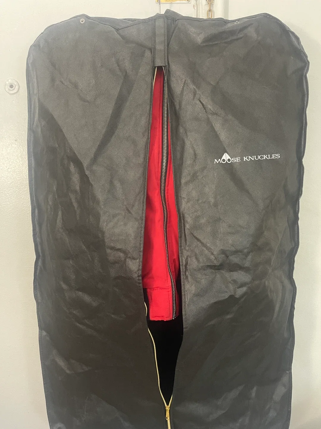 Moose Knuckles Red Bomber Jacket - Size XL image indicator(7)