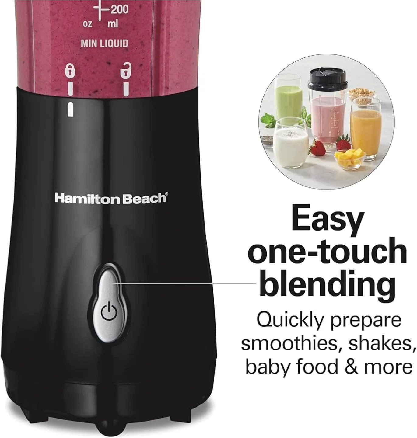 Hamilton Beach Personal Blender - Blend & Go image indicator(3)