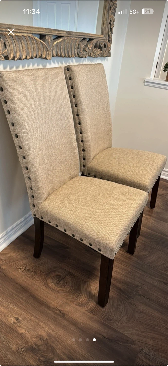 Dining Table with 4 Chairs and bench - photo 4