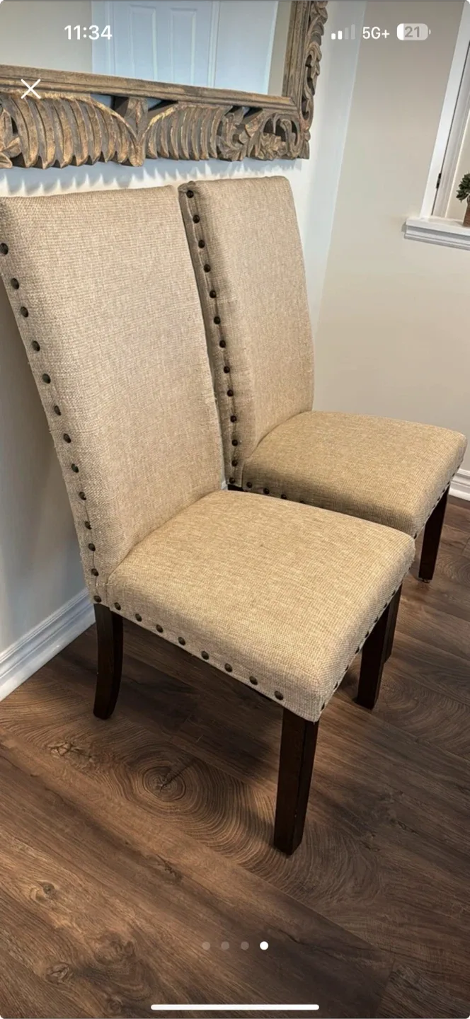 Dining Table with 4 Chairs and bench image indicator(4)