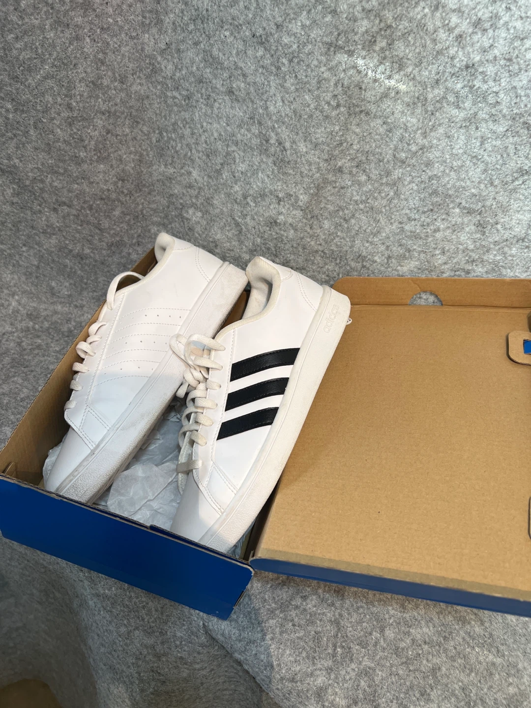 Adidas Grand Court White Sneakers - Size 8 - photo 2
