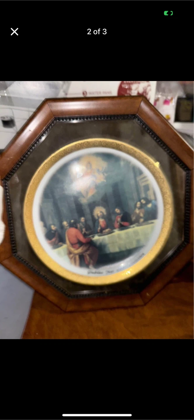 Petrole Limoges France Decorative Plate Last Supper