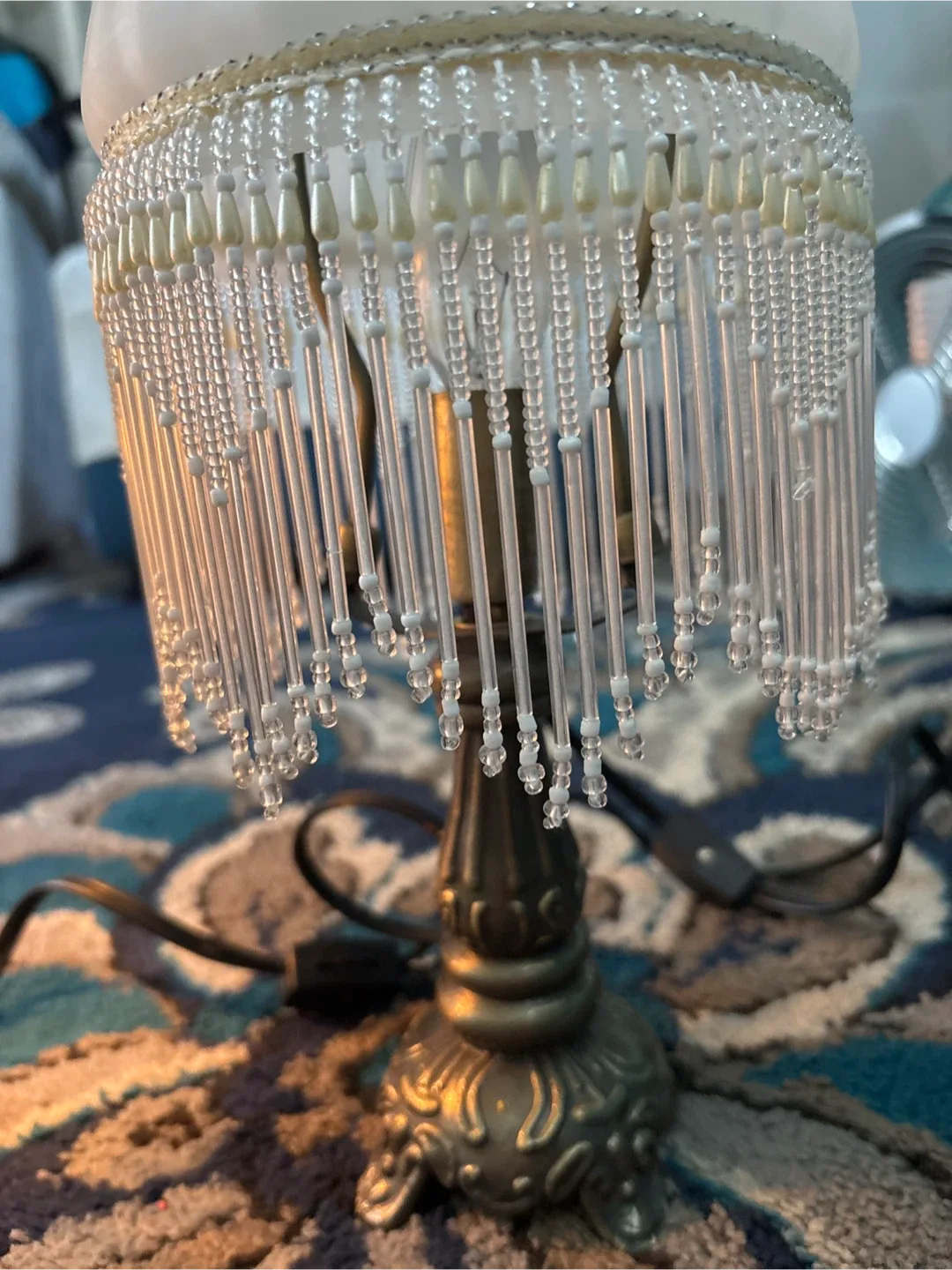 Vintage Beaded Accent Lamp image indicator(2)