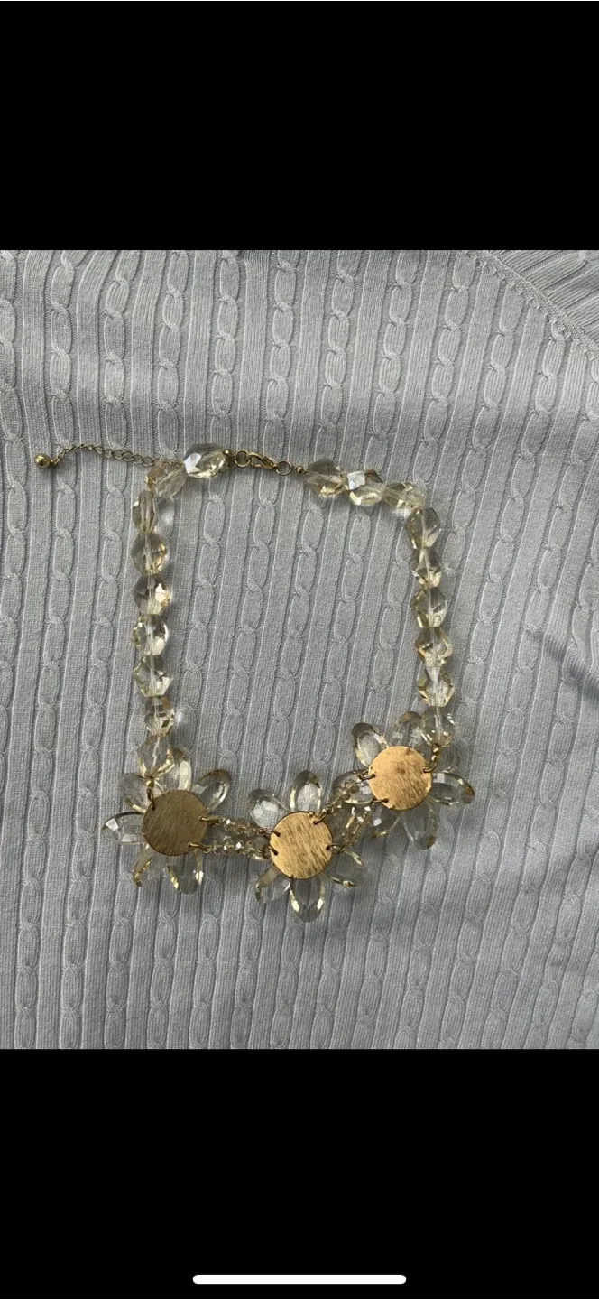 Crystal Flower Necklace image indicator(3)