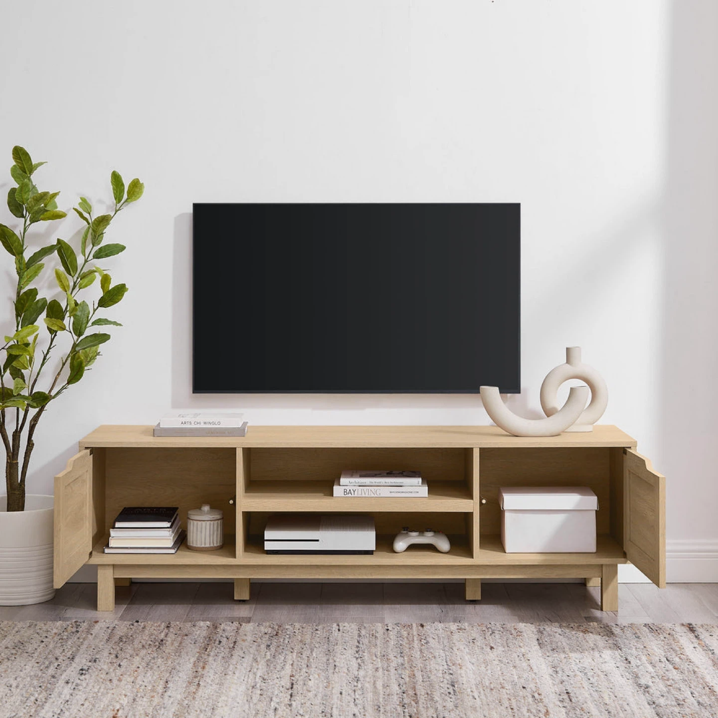 New Boho 2-Door TV Stand for TVs up to 65” - photo 3