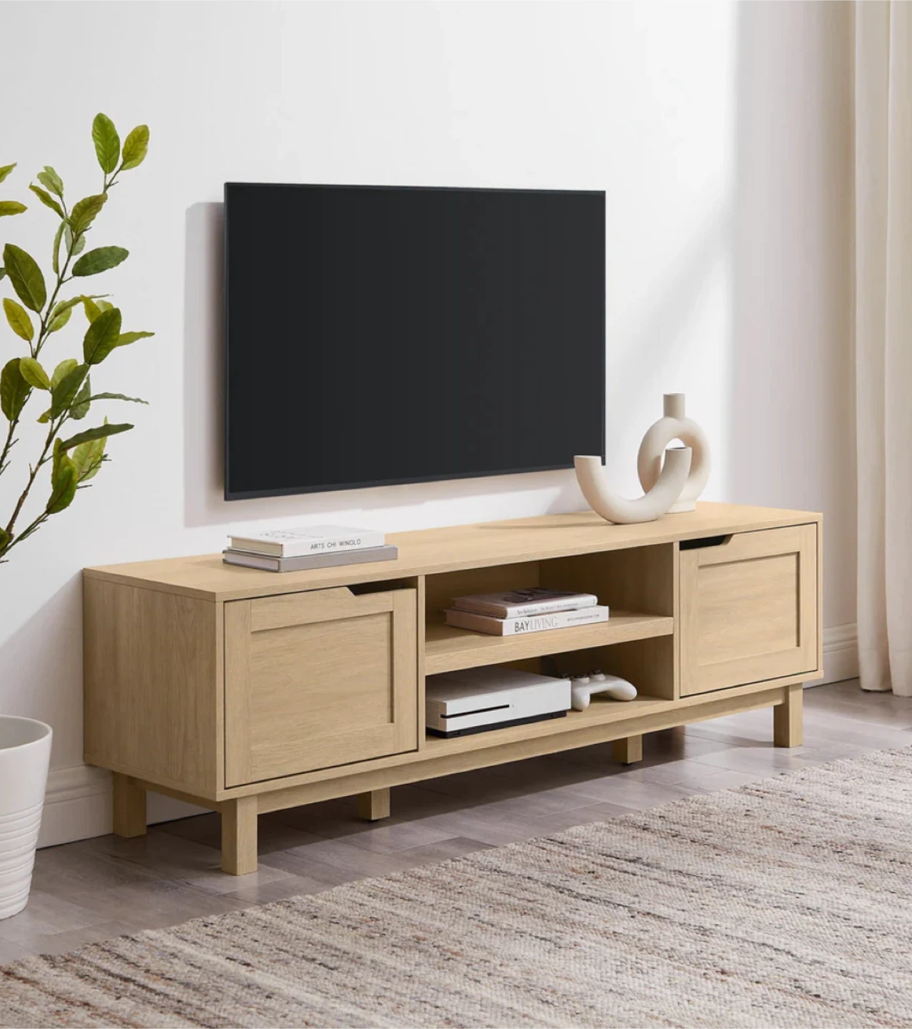 New Boho 2-Door TV Stand for TVs up to 65” - photo 2