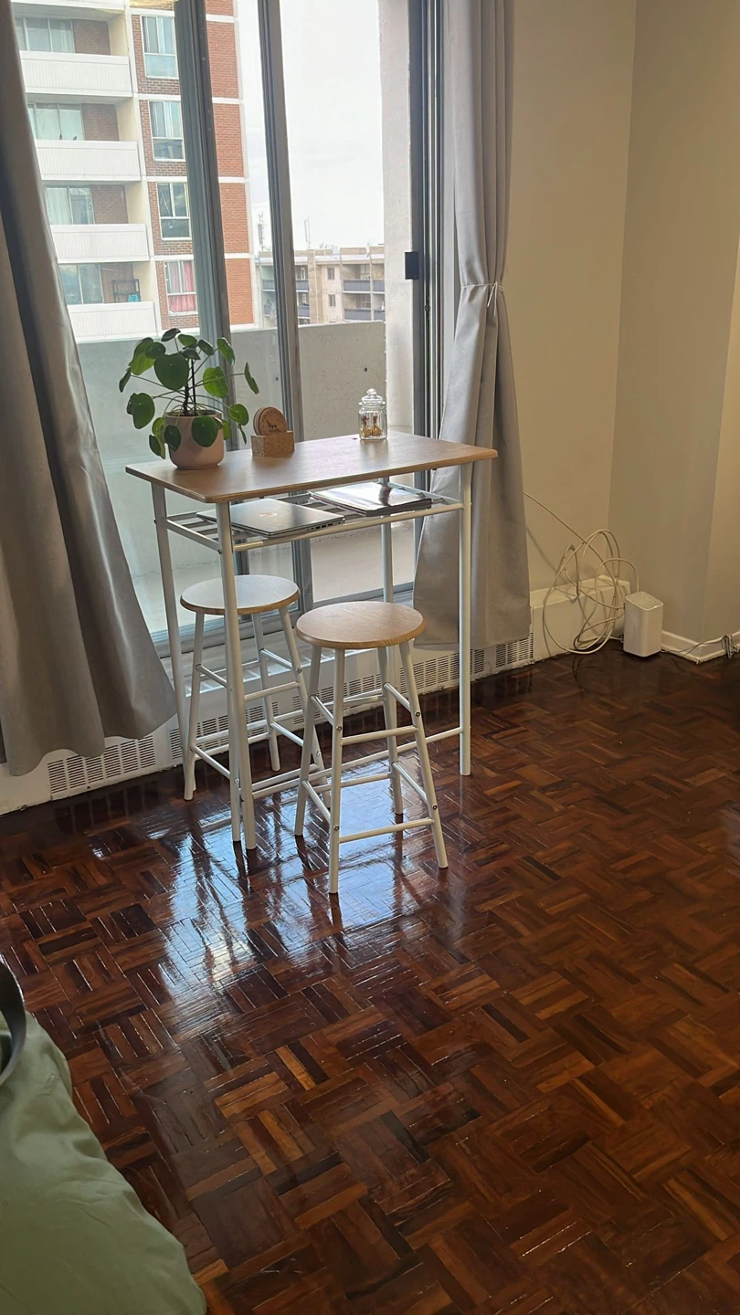 Bar Table Set with 1 Table, 2 Matching Stools - photo 2