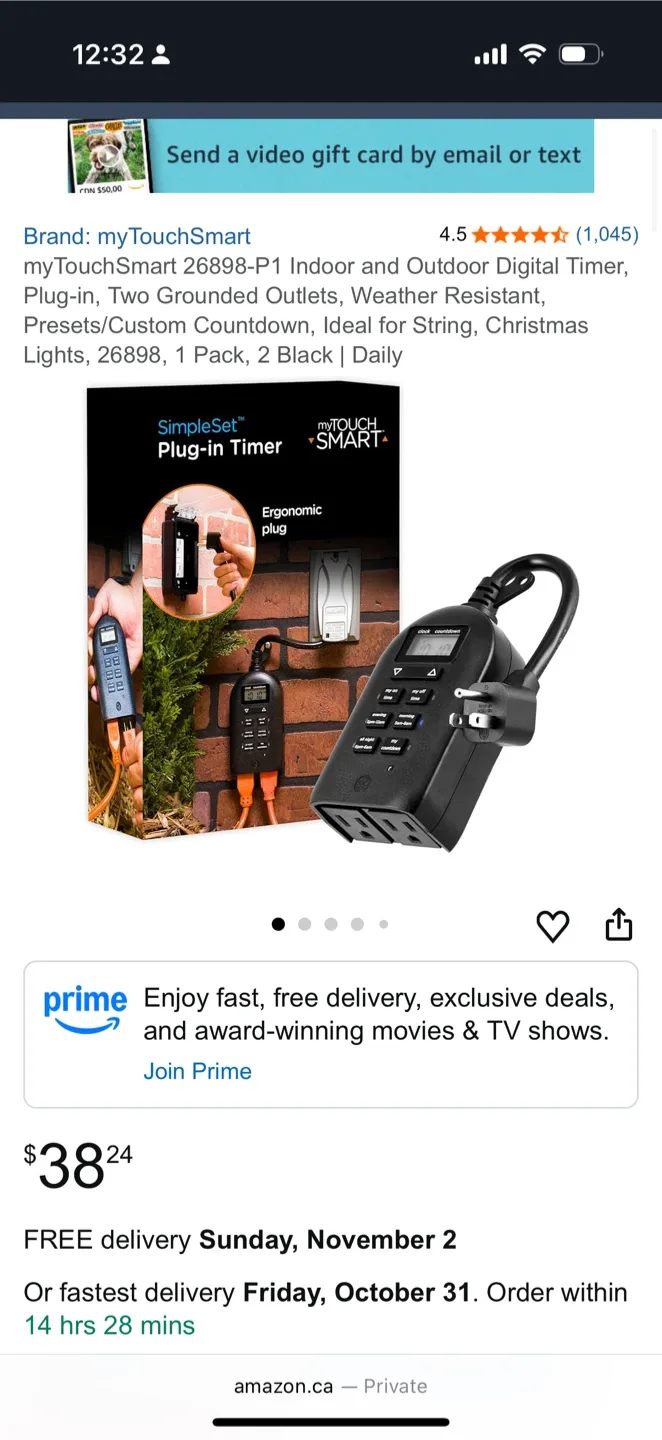 myTouchSmart Indoor/Outdoor Digital Timer image indicator(2)