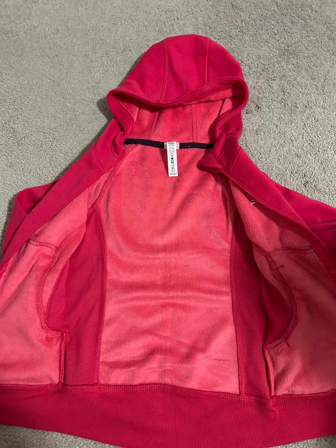 Diadora Hug Me zip up Hoodie - Size XS - Pink - photo 3
