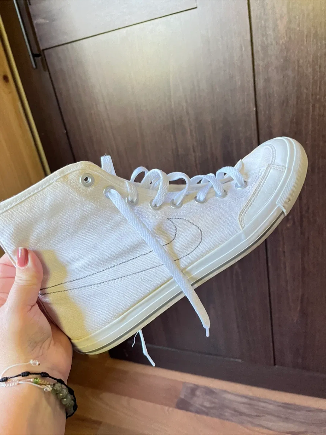 Nike Canvas High-Top Sneakers - White image indicator(3)