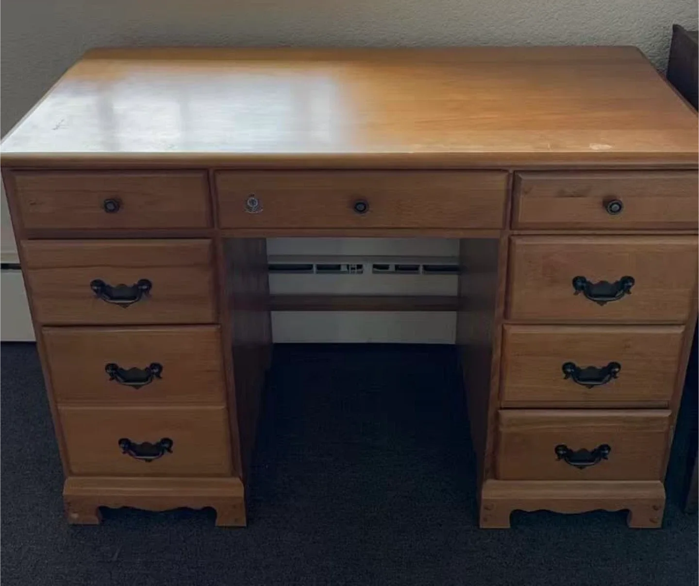Wooden Desk with Drawers