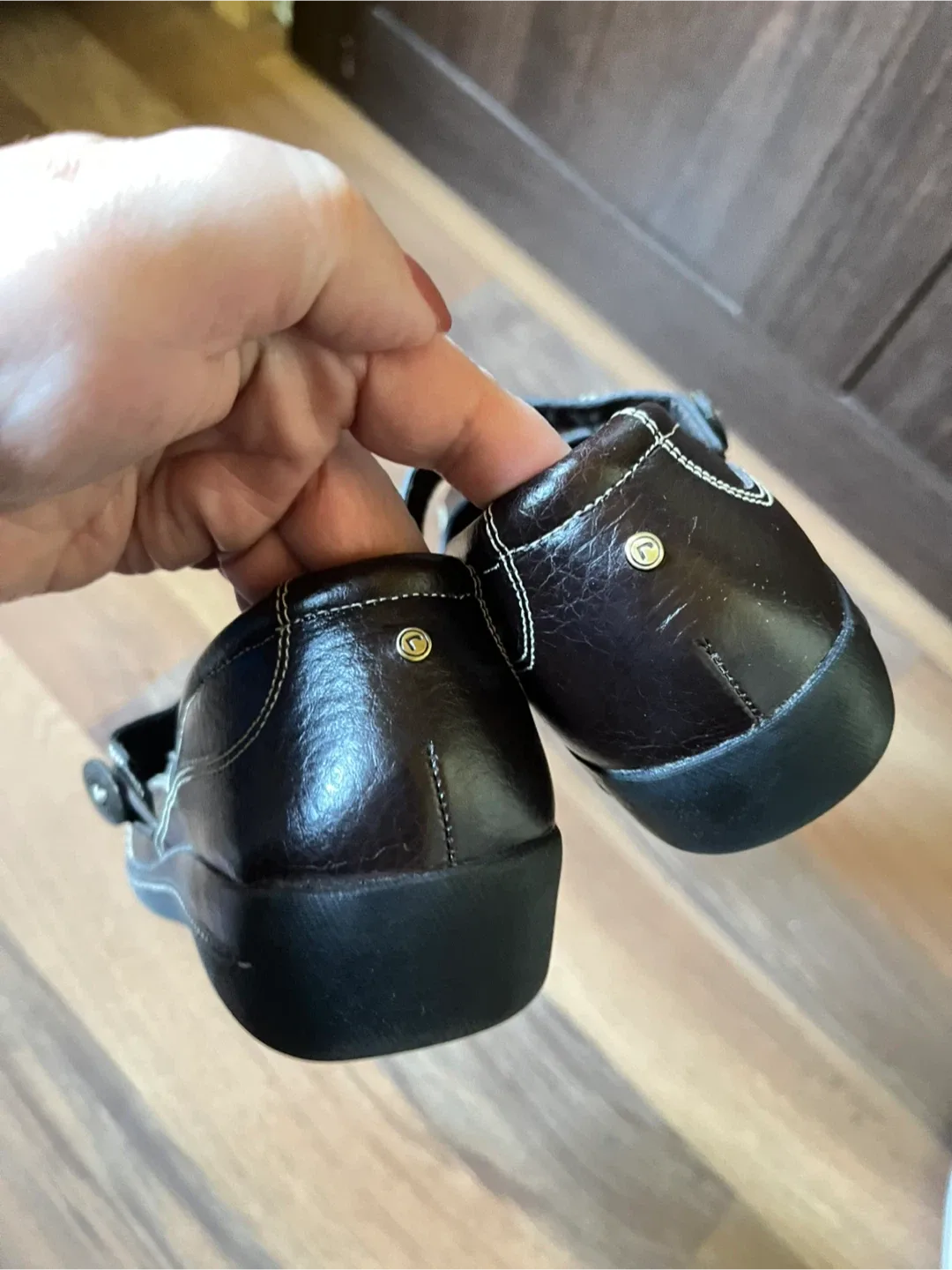 Rockport Brown Leather Mary Jane Shoes image indicator(8)