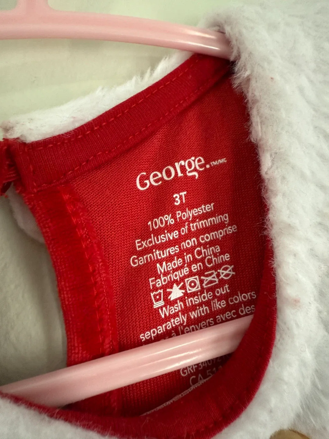 Red Santa Dress - Size 3T image indicator(3)