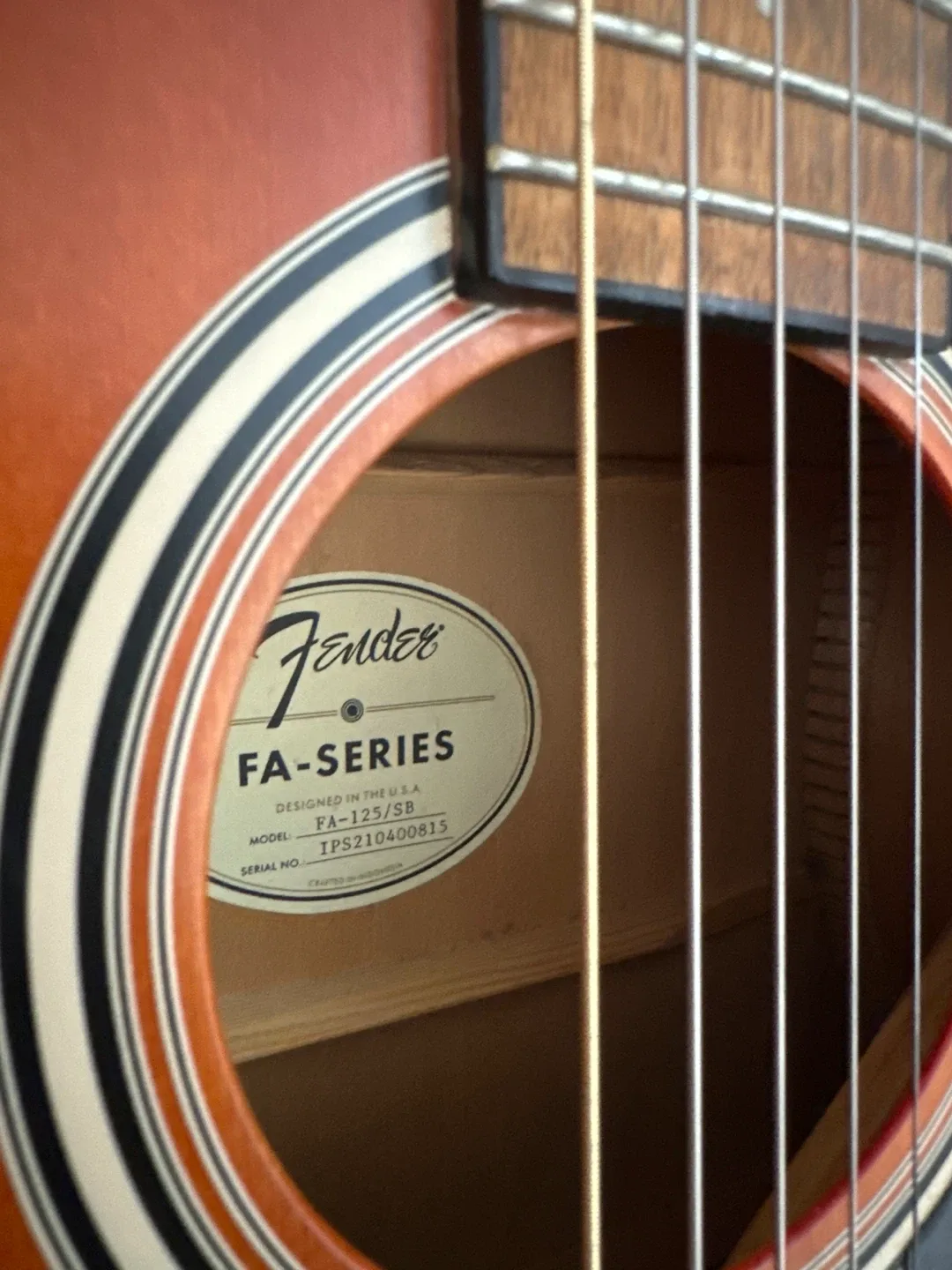 Fender FA-125/SB Acoustic Guitar image indicator(2)