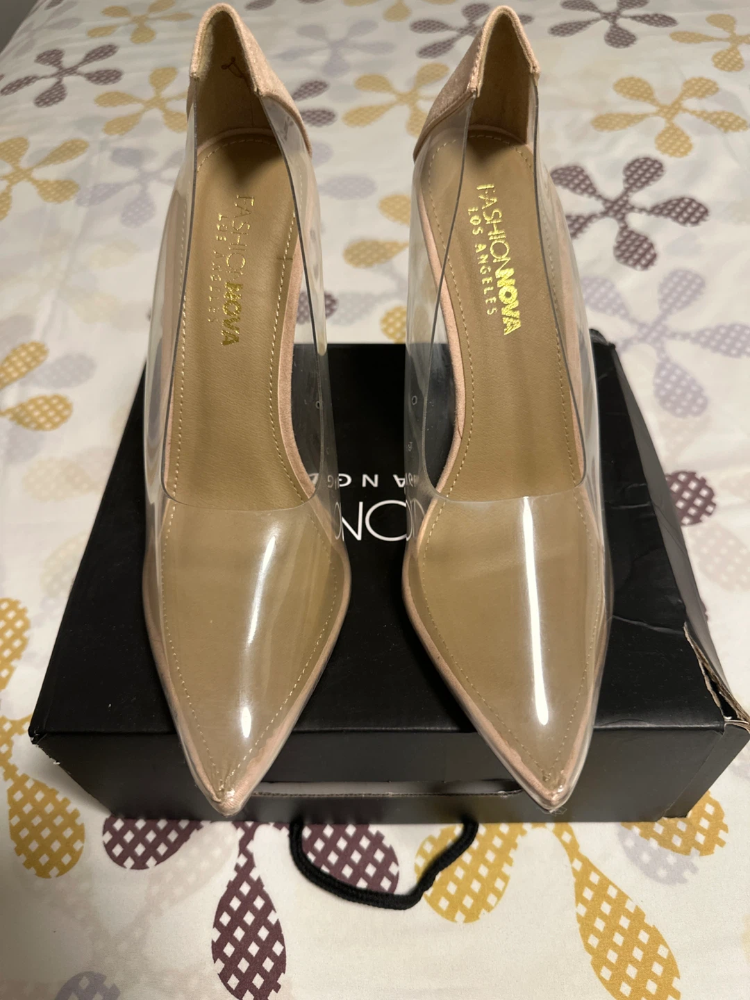 Fashion Nova Clear Heels, Size 7.5 - photo 3