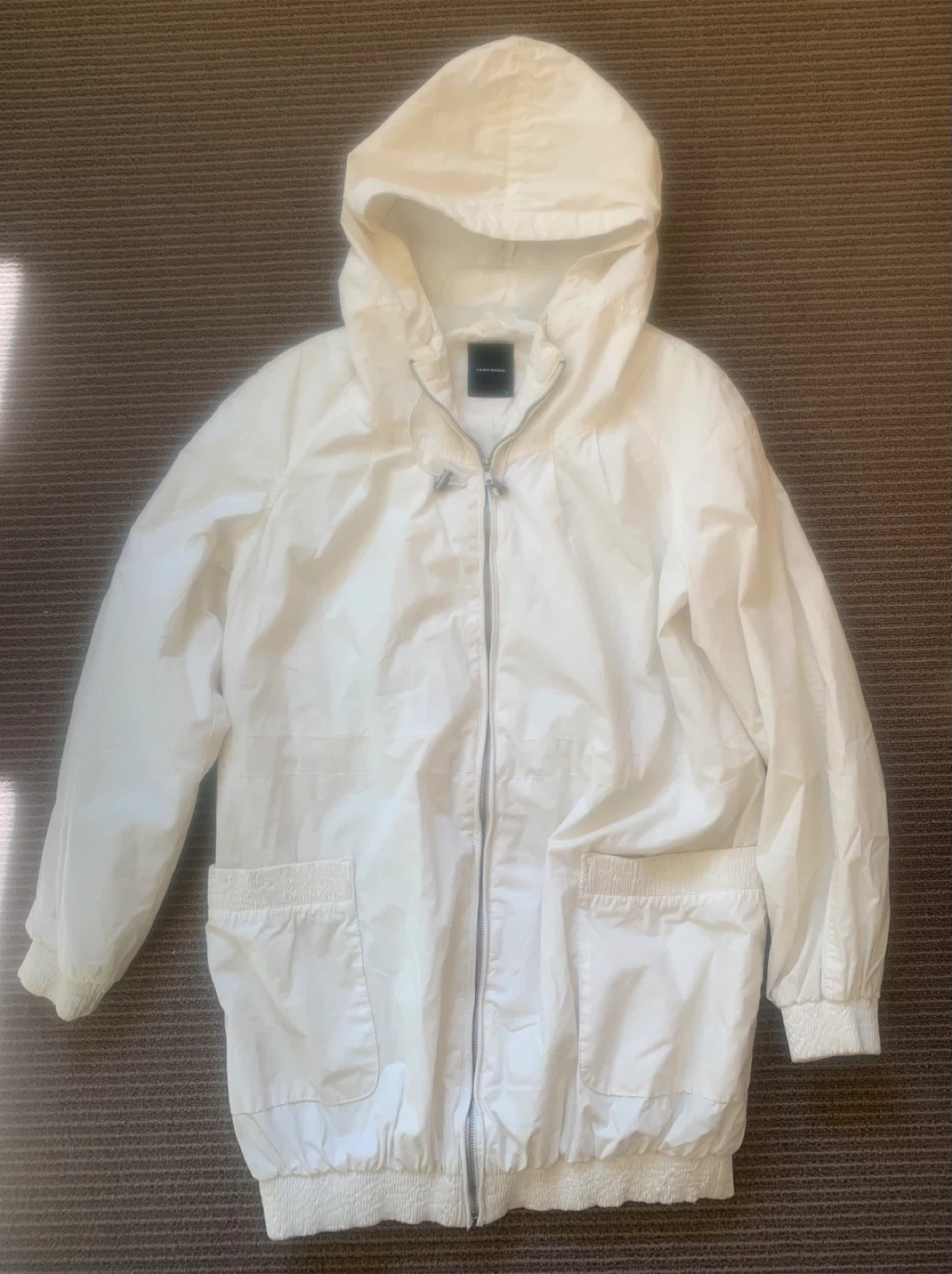 Vero Moda Cream Hooded Utility Jacket