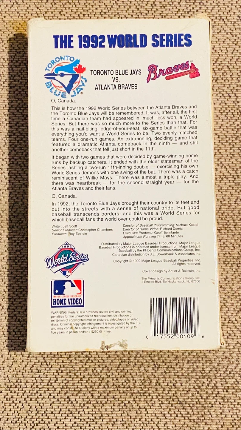 Toronto Blue Jays 1992 World Series VHS and 1992 & 1993 Books image indicator(4)