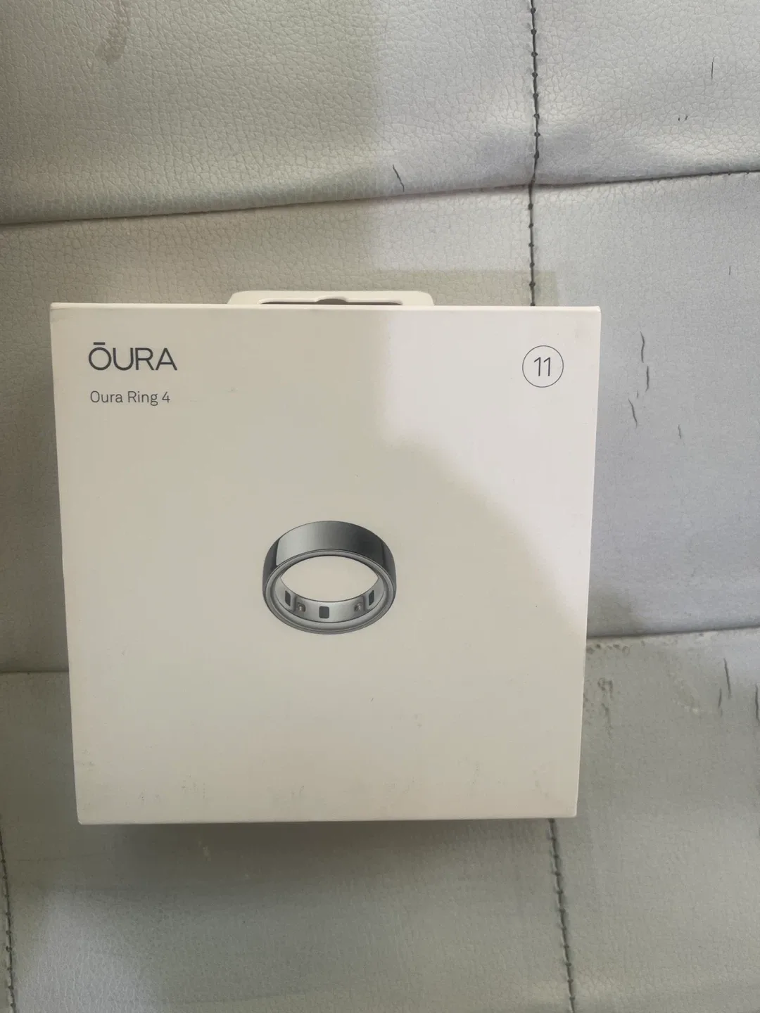 Oura Ring 4 Silver, Size 11 - New!