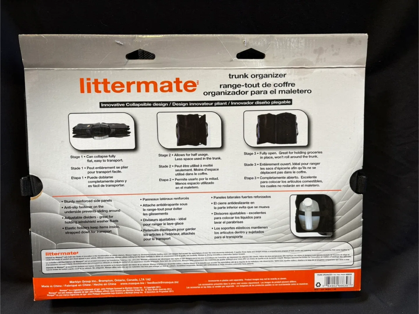 Masque Littermate Trunk Organizer - New in Box image indicator(3)
