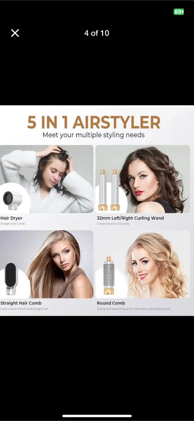 Blow Dryer Brush 5 in 1, Negative lon Hair Dryer Brush Set image indicator(4)