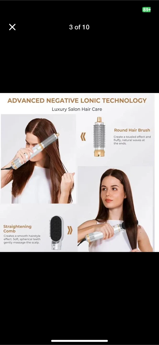 Blow Dryer Brush 5 in 1, Negative lon Hair Dryer Brush Set image indicator(3)
