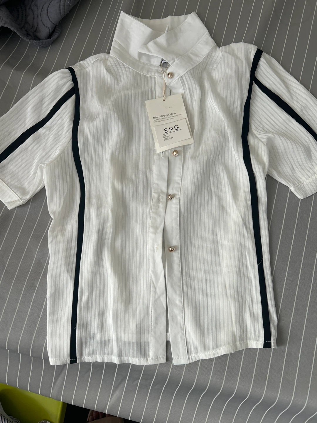 S.P.G. White Blouse - New with Tags
