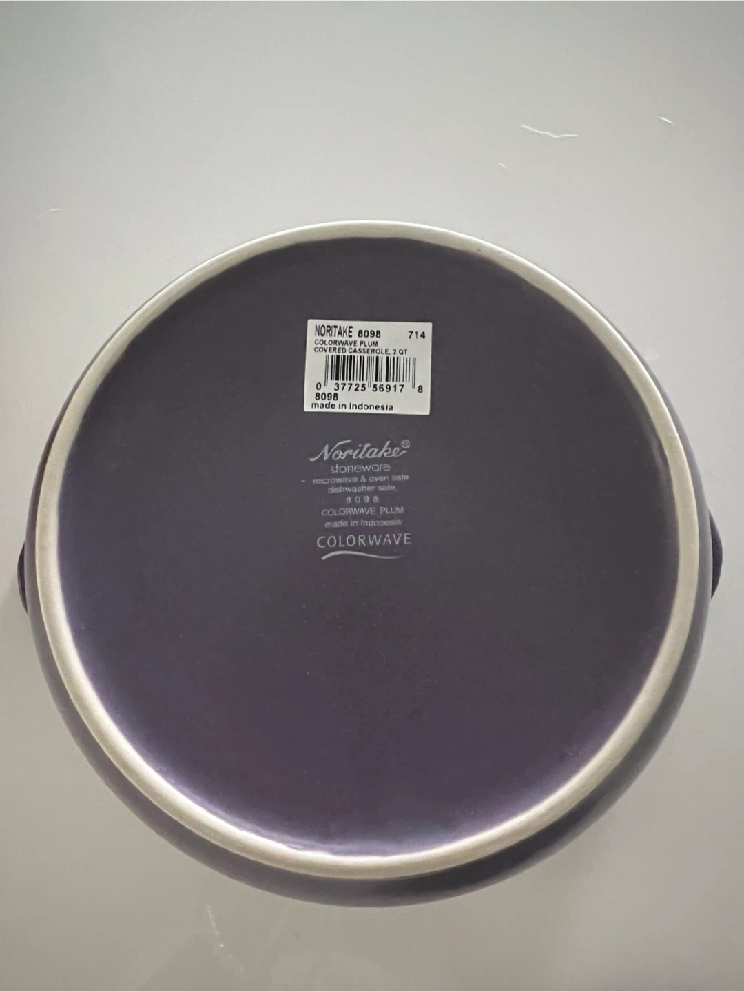 Noritake Colorwave Plum Covered Casserole, 2 Qt - photo 4