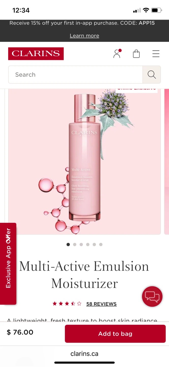 Clarins Multi-Active Emulsion Moisturizer (100ml)