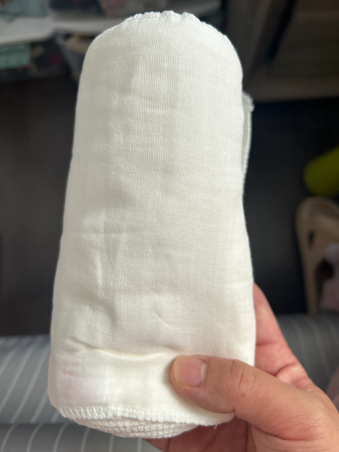 White Cotton Fabric Roll - photo 2