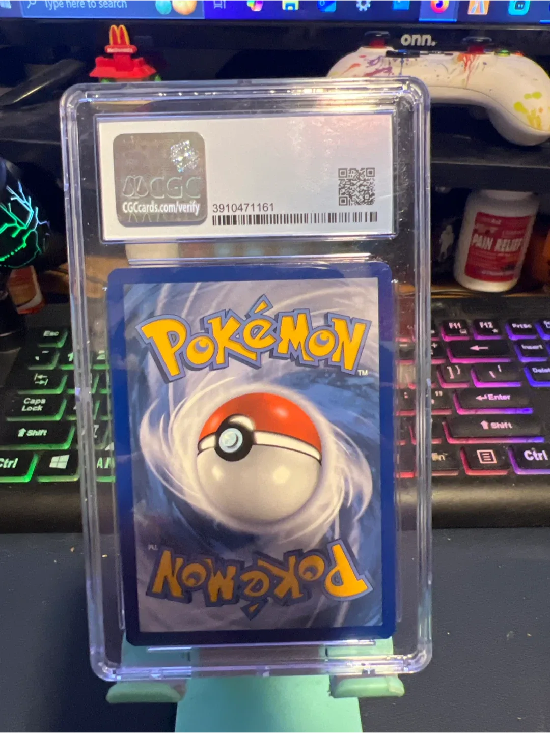 CGC Mint 9 Single Strike Style Mustard Pokemon Card image indicator(2)