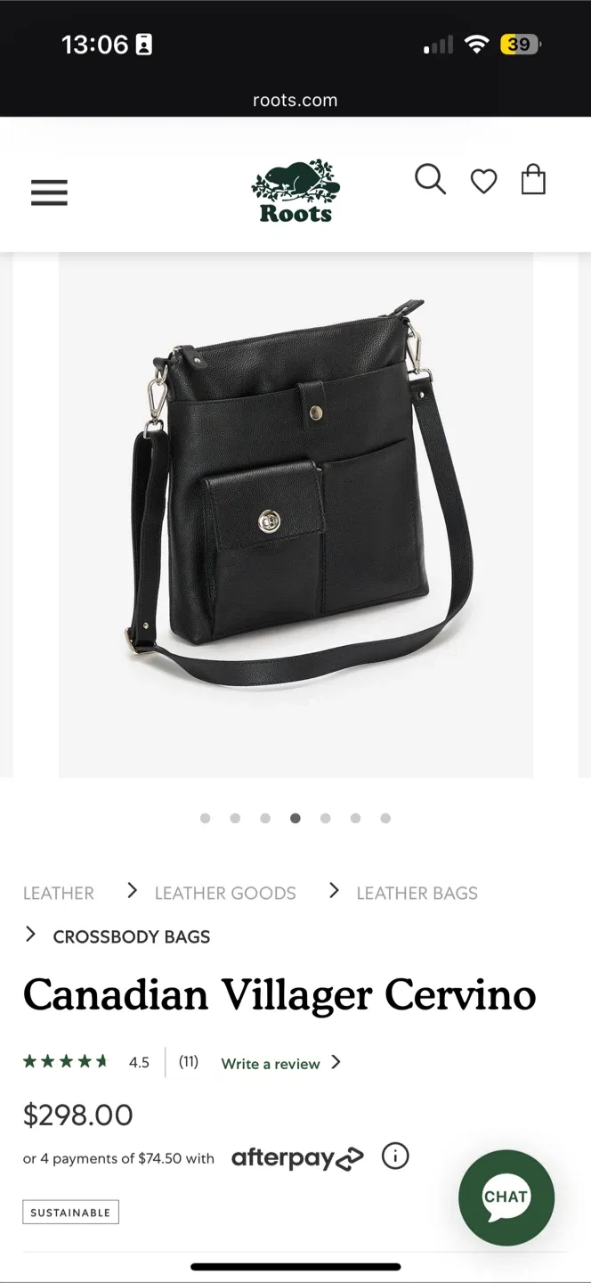 $375+ Roots Canadian Villager Tribe Crossbody Bag image indicator(4)