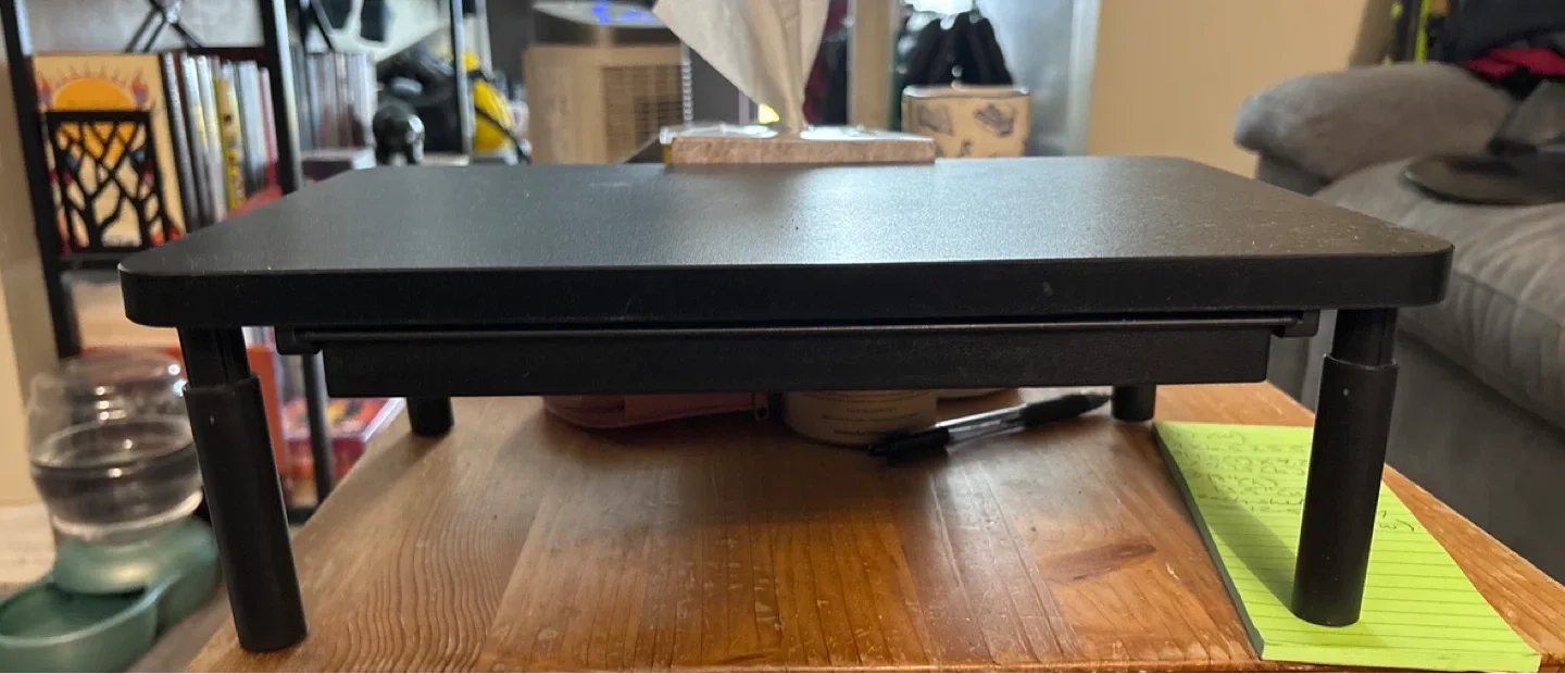 Black Adjustable Laptop Bed Desk Table thumbnail