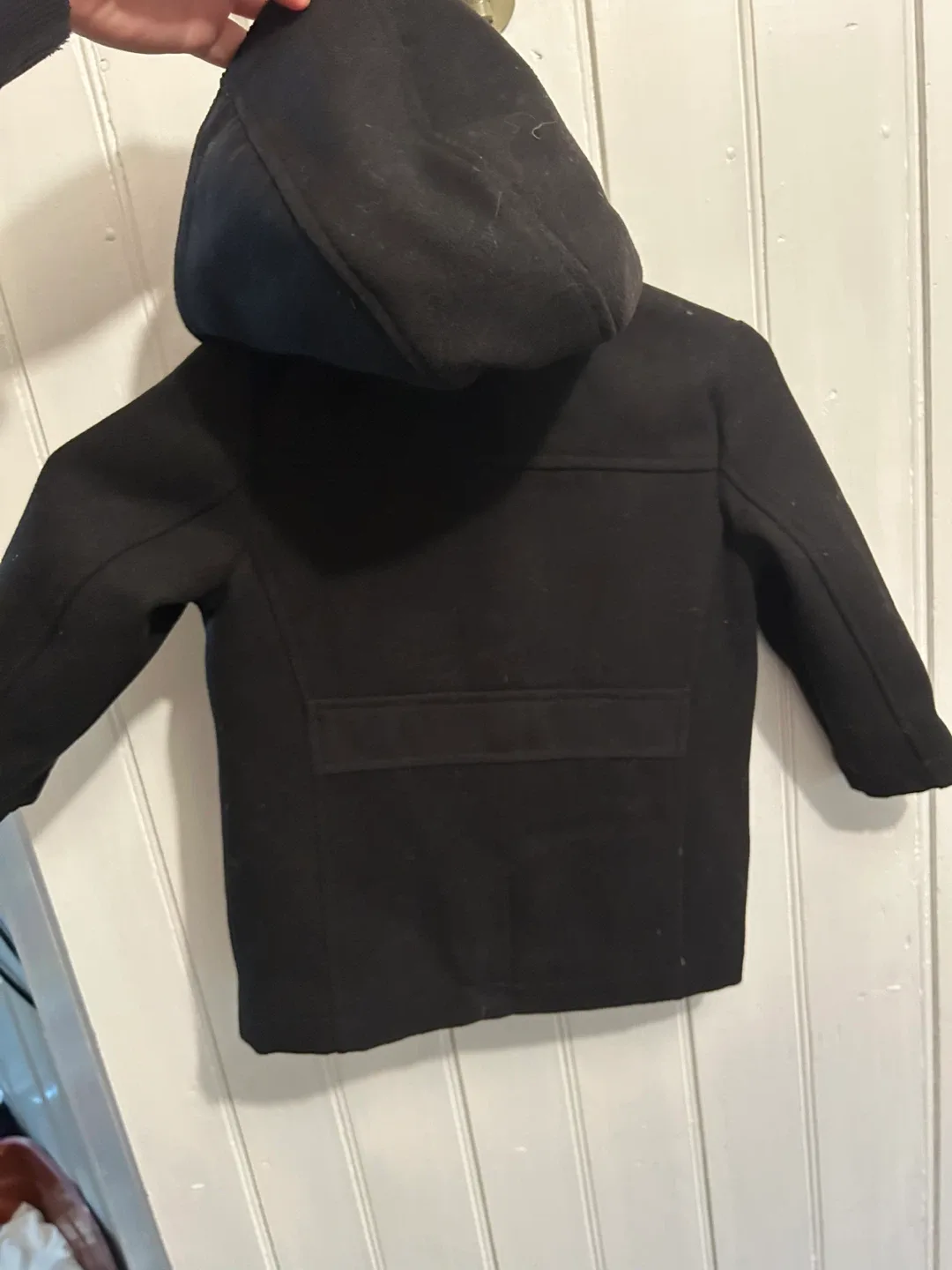 Urban Republic Kids' Black Hooded Coat - Size 24M image indicator(4)