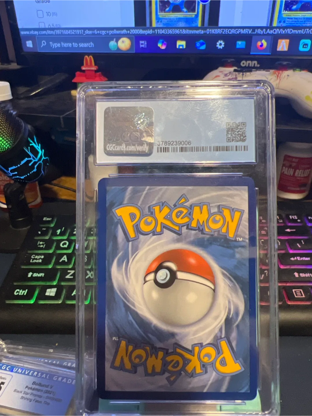Inkay Pokemon Card - CGC Mint 9 image indicator(2)