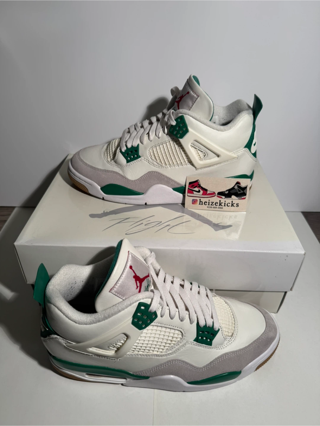 Jordan 4 SB Pine Green size 10 - photo 2