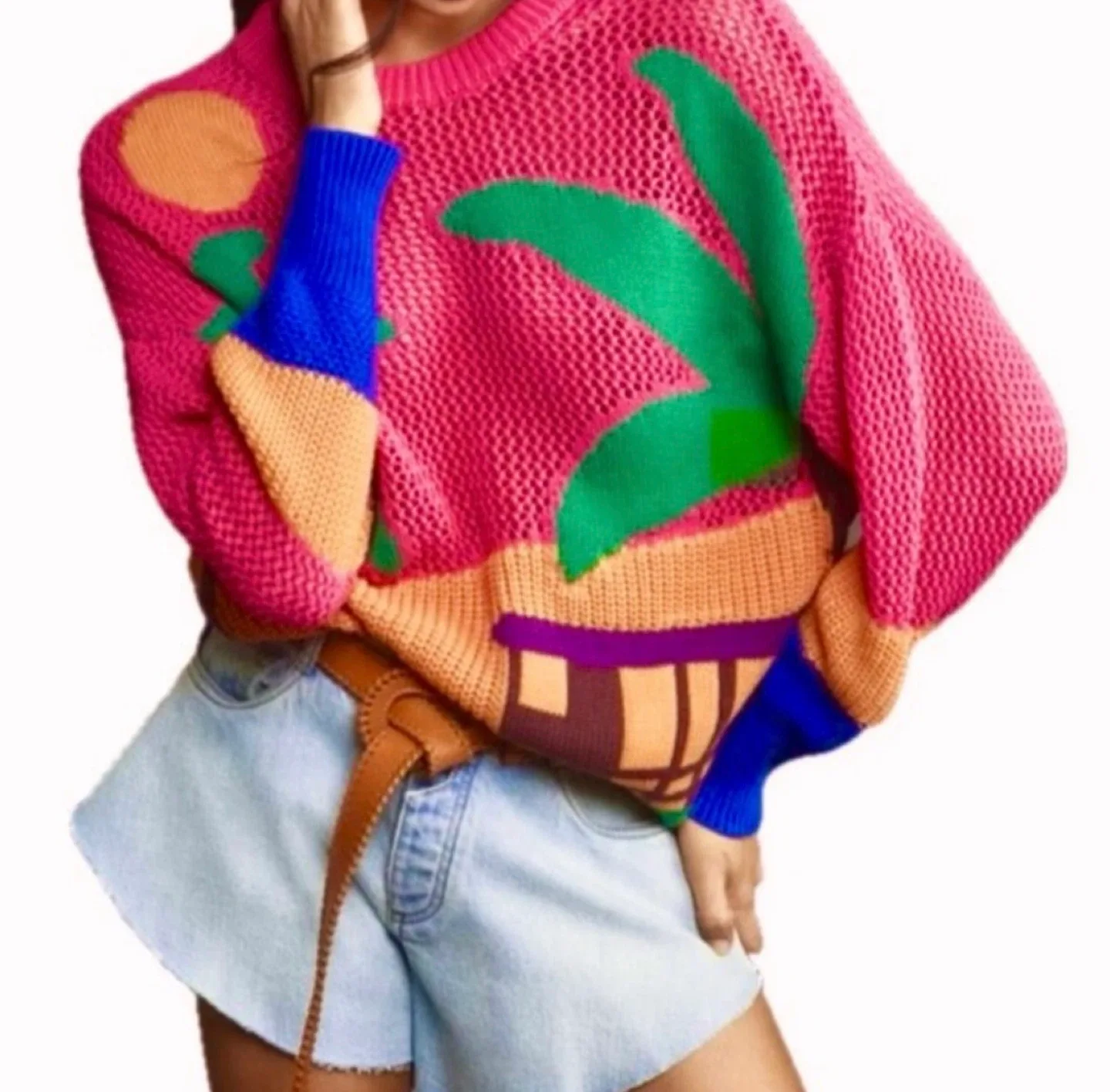 FARM Rio XS Colourful Knit Sweater thumbnail